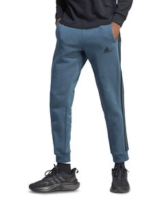 Мужские флисовые джоггеры стандартного кроя с 3 полосками, стандартные и большие и высокие adidas