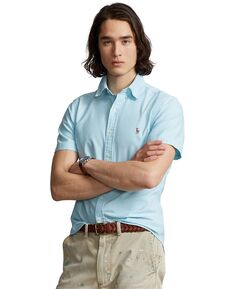 Мужская хлопковая оксфордская рубашка классического кроя Polo Ralph Lauren