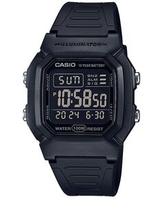 Мужские цифровые часы Blackout с черным полимерным ремешком, 36,8 мм Casio