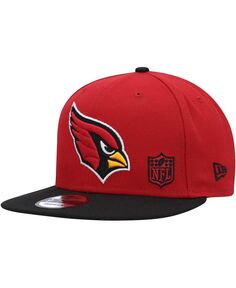 Мужская кепка Cardinal, черная Arizona Cardinals Flawless 9FIFTY Snapback New Era
