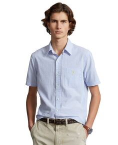 Мужская рубашка из жатого хлопка классического кроя RL Prepster Polo Ralph Lauren