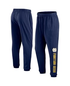 Мужские фирменные темно-синие флисовые спортивные штаны Notre Dame Fighting Irish Root For Home Fanatics