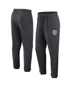 Мужские спортивные спортивные штаны с фирменным логотипом Heather Charcoal England National Team Fanatics