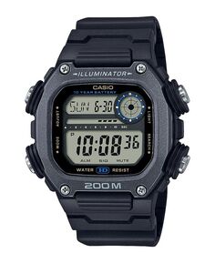 Мужские цифровые часы из черной смолы 50,4 мм, DW291HX-1AV Casio