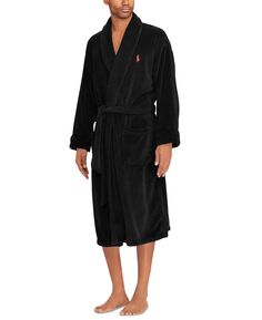 Мужская одежда для сна, мягкое хлопковое кимоно, велюровый халат Polo Ralph Lauren