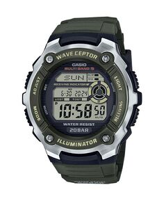 Мужские цифровые часы из смолы зеленого цвета, 47,7 мм, WV200R-3A Casio