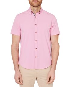Мужская приталенная розовая рубашка на пуговицах для выступлений Society of Threads
