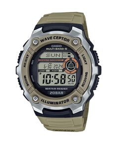 Мужские цифровые часы из коричневой смолы, 47,7 мм, WV200R-5A Casio