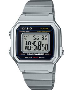 Мужские цифровые винтажные часы-браслет из нержавеющей стали 43,1 мм Casio