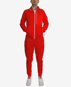 Мужская облегающая влагоотводящая спортивная куртка для активного отдыха и брюки для бега, комплект из 2 предметов Galaxy By Harvic