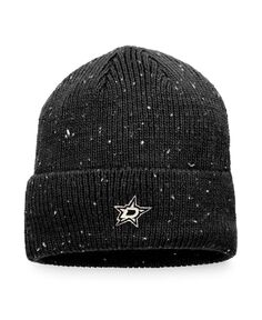 Мужская черная фирменная вязаная шапка Dallas Stars Authentic Pro Rink Pinnacle с манжетами Fanatics