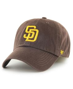 Мужская коричневая приталенная шляпа с логотипом San Diego Padres Franchise &apos;47 Brand