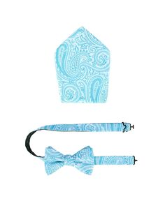 Комплект из шелкового галстука-бабочки и нагрудного платка Sobee с узором пейсли TRAFALGAR