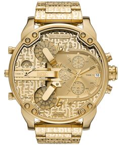 Мужские часы Mr. Daddy 2.0 кварцевые золотистые из нержавеющей стали 57 мм Diesel