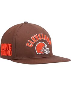 Мужская коричневая шляпа Snapback Cleveland Browns Stacked Pro Standard