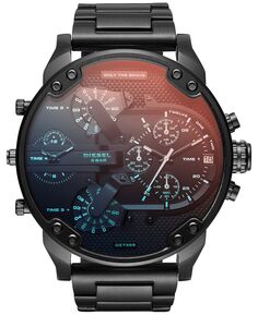 Мужские часы Mr. Daddy 2.0, черные, с браслетом из нержавеющей стали, 57 мм, DZ7395 Diesel