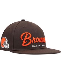 Мужская коричневая шляпа Snapback с надписью Cleveland Browns Pro Standard