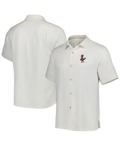 Мужская белая рубашка на пуговицах St. Louis Cardinals Sport Tropic Isles Camp Tommy Bahama