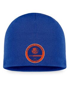 Мужская фирменная шапка Royal New York Islanders 2022 Training Camp Authentic Pro Beanie Fanatics