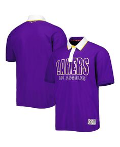 Мужская фиолетовая рубашка-поло Los Angeles Lakers Stanley Pique Tommy Jeans
