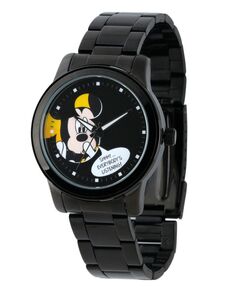 Мужские часы Disney Mickey Mouse из черного сплава ewatchfactory