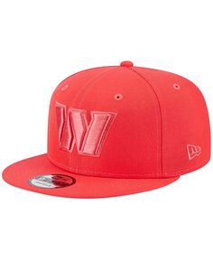 Мужская красная бейсболка Washington Commanders Color Pack Brights 9FIFTY Snapback New Era