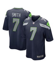 Мужская игровая майка Geno Smith College Navy Seattle Seahawks Game Джерси Nike