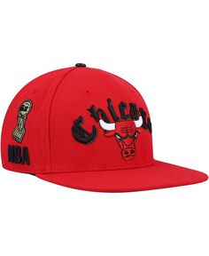 Мужская красная кепка Chicago Bulls Old English Snapback Pro Standard