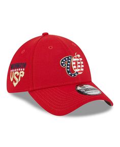 Мужская красная кепка Flex Fit на чемпионате Вашингтона 2023, четвертое июля 39THIRTY New Era