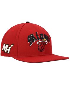 Мужская красная кепка Miami Heat Old English Snapback Pro Standard