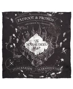 Мужской нагрудный платок с картой Marauder&apos;s Map Harry Potter
