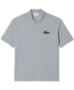 Мужская рубашка-поло свободного кроя с короткими рукавами и логотипом Lacoste