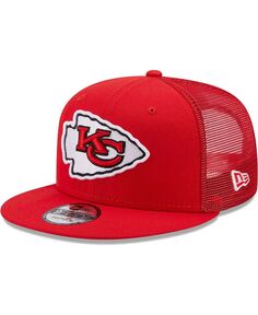 Мужская красная кепка Kansas City Chiefs Classic Trucker 9FIFTY Snapback New Era