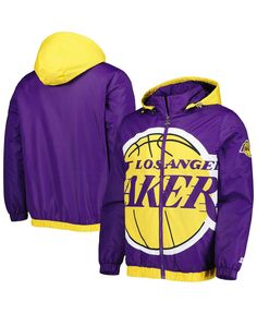 Мужская фиолетовая куртка с капюшоном Los Angeles Lakers The Triple Double с молнией во всю длину Starter