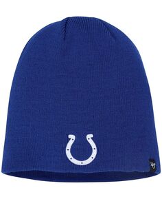 Мужская вязаная шапка с логотипом Royal Indianapolis Colts Primary &apos;47 Brand