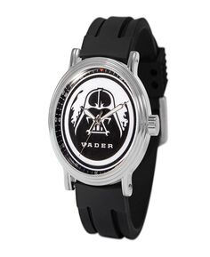 Мужские часы Disney Star Wars Darth Vader из сплава с черным каучуковым ремешком, 44 мм ewatchfactory
