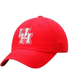 Мужская красная однотонная регулируемая шляпа Houston Cougars Top of the World