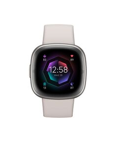 Умные часы Sense 2 Lunar White Platinum, 39 мм Fitbit