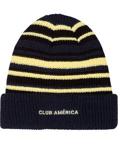 Мужская вязаная шапка с манжетами темно-синего цвета Club America Toner Fan Ink