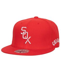 Мужская красная приталенная шляпа Chicago White Sox Bases Loaded Mitchell &amp; Ness