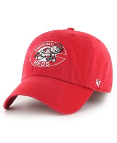 Мужская красная приталенная шляпа Cincinnati Reds Cooperstown Collection Franchise &apos;47 Brand