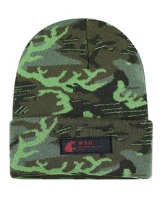 Мужская камуфляжная вязаная шапка с манжетами в честь Дня ветеранов Washington State Cougars Nike
