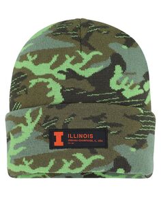 Мужская камуфляжная вязаная шапка с манжетами Illinois Fighting Illini Veterans Day Nike