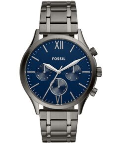 Мужские многофункциональные часы Fenmore темно-серого цвета с браслетом, 44 мм Fossil