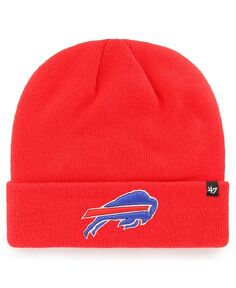 Мужская красная базовая вязаная шапка Buffalo Bills с манжетами &apos;47 Brand