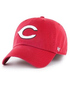 Мужская красная приталенная шляпа с логотипом Cincinnati Reds Franchise &apos;47 Brand