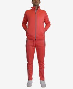 Мужская облегающая влагоотводящая быстросохнущая светоотражающая спортивная куртка и брюки для бега, комплект из 2 предметов Galaxy By Harvic
