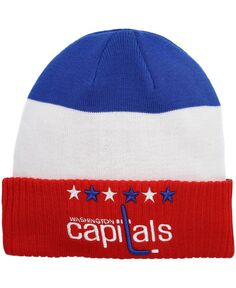 Мужская красная вязаная шапка Washington Capitals Breakway Alternate с манжетами Fanatics