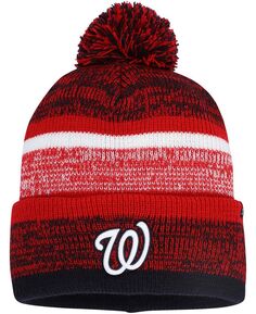 Мужская красная вязаная шапка Washington Nationals Northward с манжетами и помпоном &apos;47 Brand