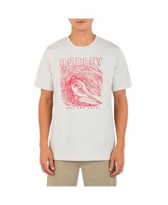 Мужская футболка Surfing Skelly с коротким рукавом на каждый день Hurley